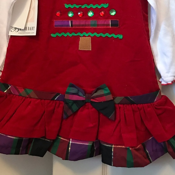 Bonnie Baby Christmas Dress - Picture 3 of 3